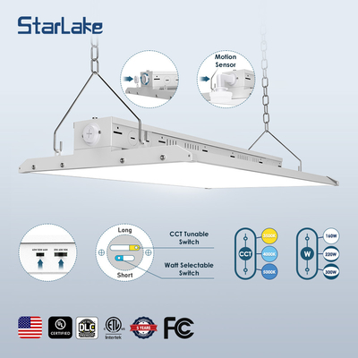 조정 가능한 LED 선형 하이베이 라이트 80W 100W 120W 알루미늄 재료
