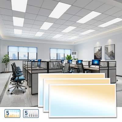 CCT 선택 가능한 디머블 에코 LED 패널 라이트 슈퍼 슬림 40W 60W 130lm/W 상업용 패널 백글라이트 라이트