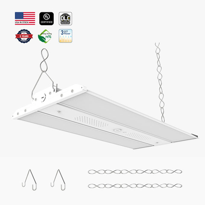 미국 창고 LED 하이 베이 라이트 200W 300W 3Cct 조정 가능한 산업 조명 상업 하이 베이 상점 라이트