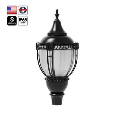 UL 야외 LED 포스트 톱 라이트 US 주식 IP65 알루미늄 30W 50W 60W 80W 100W LED 정원 조명 주차 부지 마당