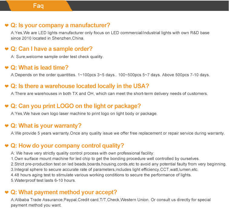 미국 창고 LED 하이 베이 라이트 200W 300W 3Cct 조정 가능한 산업 조명 상업 하이 베이 상점 라이트 8