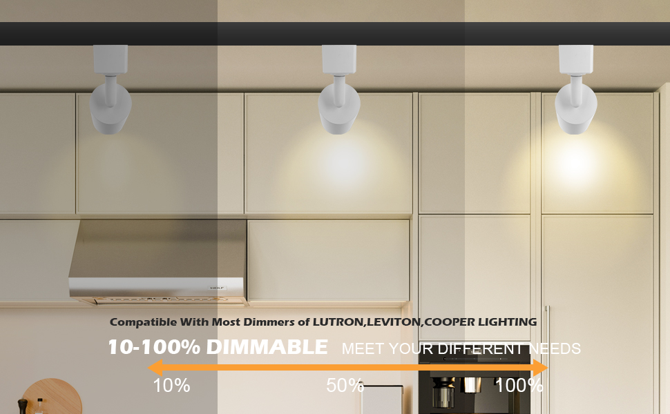 2700K-4000K LED 스팟 조명 장착 장치, 110Lm/w IP20 LED 트랙 램프 4